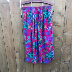 Vintage Midi Floral Skirt cco